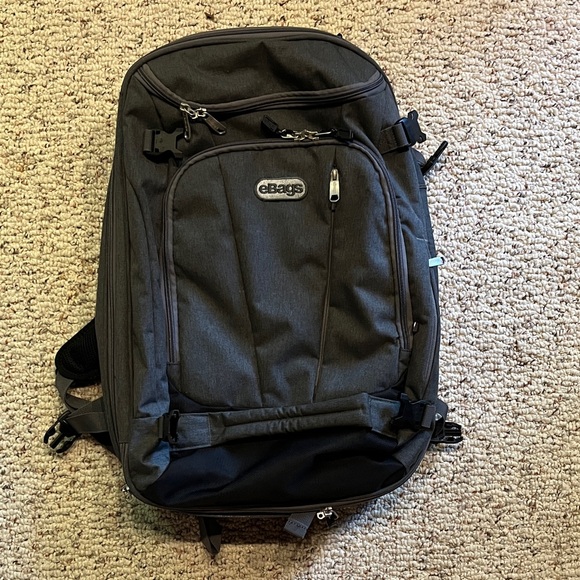 eBags Black Travel Backpack - Picture 1 of 7